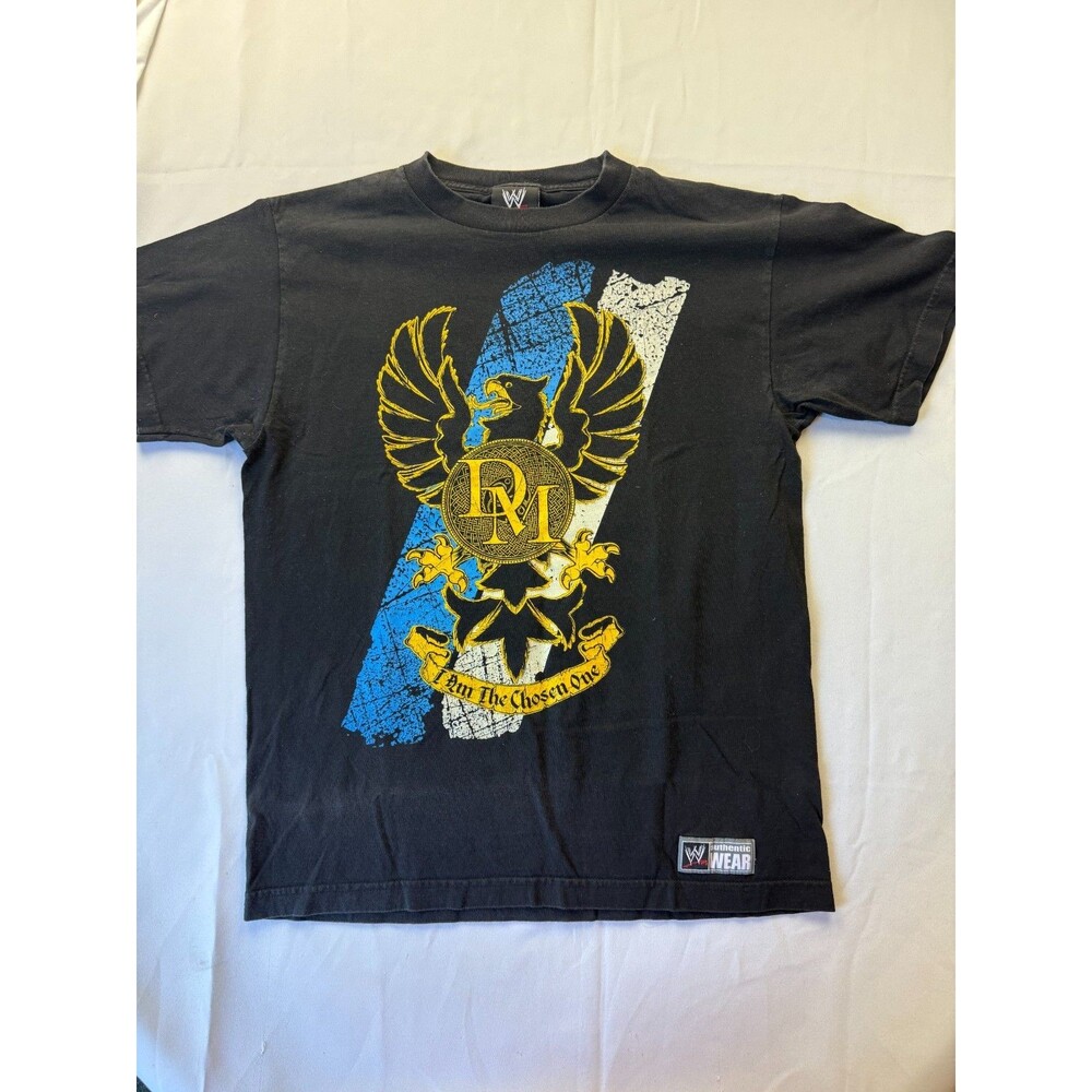 WWE Authentic VTG‎ Drew McIntyre "I Am The Chosen One" T-shirt Black Wrestling
